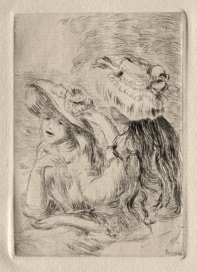 Le Chapeau epinglé (gravura) de Pierre Auguste Renoir