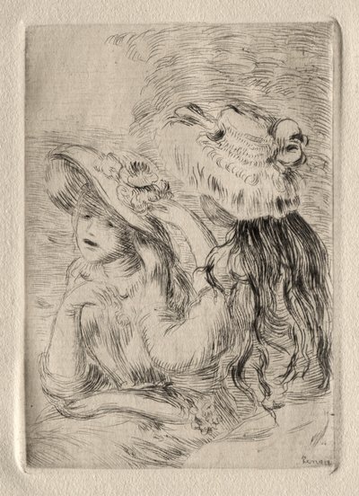 O chapéu preso. de Pierre Auguste Renoir