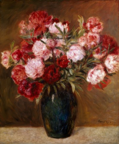 Peônias de Pierre Auguste Renoir