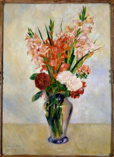 Les glaieuls Painting de Pierre Auguste Renoir (1841-1919) 1885 Sol. 0,75 x 0,54 m Paris, musee d