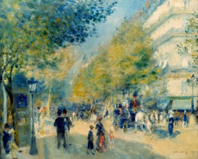 Os grandes Boulevards de Pierre Auguste Renoir