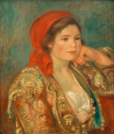 Menina com casaco espanhol de Pierre Auguste Renoir