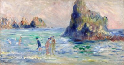 Baía de Moulin Huet, Guernsey, ca. 1883 de Pierre Auguste Renoir