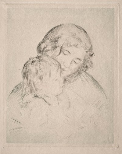 Mãe e filho de Pierre Auguste Renoir