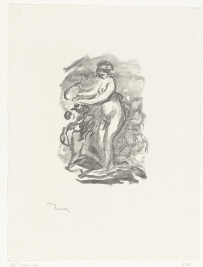 Mulher nua ao lado da videira
Femme au cep de vigne de Pierre Auguste Renoir