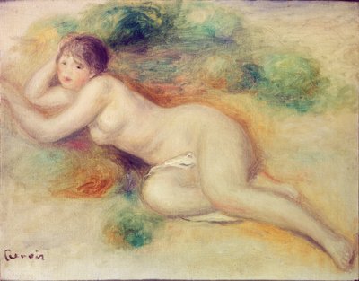 Figura nua de uma menina, 1880-1889 de Pierre Auguste Renoir