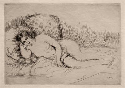 Mulher nua reclinada de Pierre-Auguste Renoir