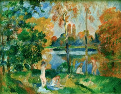 Paisagem com banhistas de Pierre Auguste Renoir