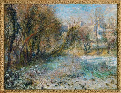 Paisagem de neve (óleo sobre tela) de Pierre Auguste Renoir