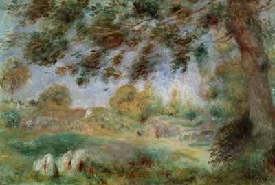 Paisagem de primavera de Pierre Auguste Renoir