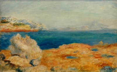 Paisagem costeira de Pierre Auguste Renoir