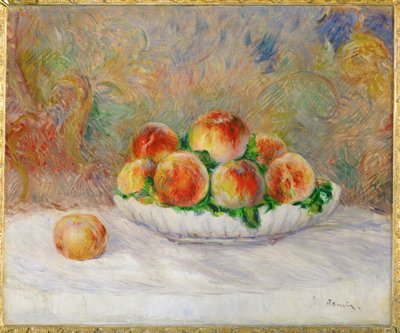 Peches (óleo sobre tela) de Pierre Auguste Renoir