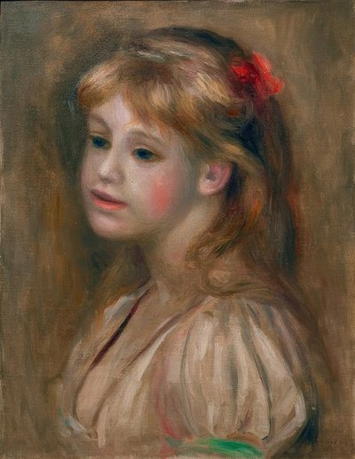 Retrato de uma menina de Pierre Auguste Renoir