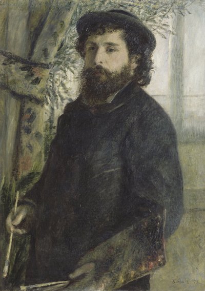 Retrato de Claude Monet, 1875 de Pierre Auguste Renoir