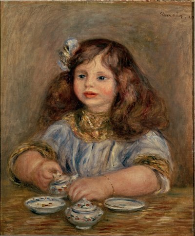 Retrato de Genevieve Bernheim de Villers (1907-1936), futura condessa Jean de la Chapelle de Pierre Auguste Renoir