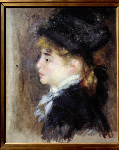 Retrato de Margot. Pintura de Pierre Auguste Renoir (1841-1919) de Pierre Auguste Renoir