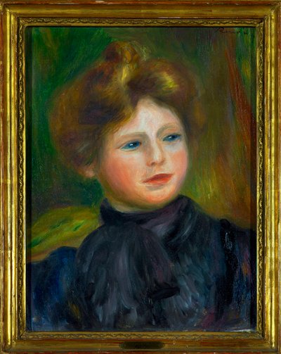 Retrato de Mulher Pintura de Pierre Auguste Renoir (1841-1919) 1916 Dim 0,35 x 0,27 m Paris musee du Louvre Menção obrigatória: Doação Helene e Victor Lyon de Pierre Auguste Renoir