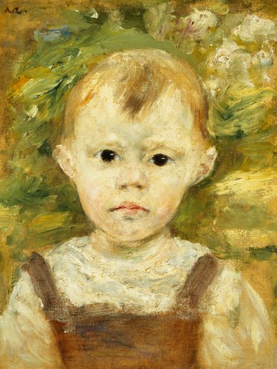 Retrato de um menino; Retrato de um menino, c.1880 de Pierre Auguste Renoir