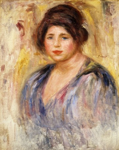 Retrato de uma mulher; Retrato de mulher, c.1912 de Pierre Auguste Renoir