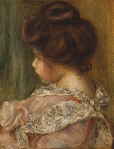 Retrato de uma jovem garota de Pierre Auguste Renoir