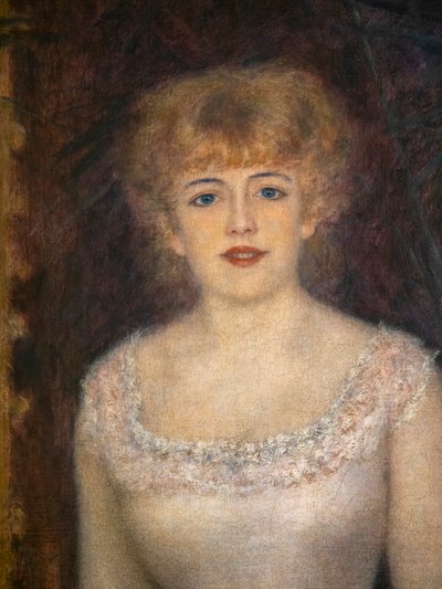 Retrato da atriz Jeanne Samary (detalhe) de Pierre Auguste Renoir