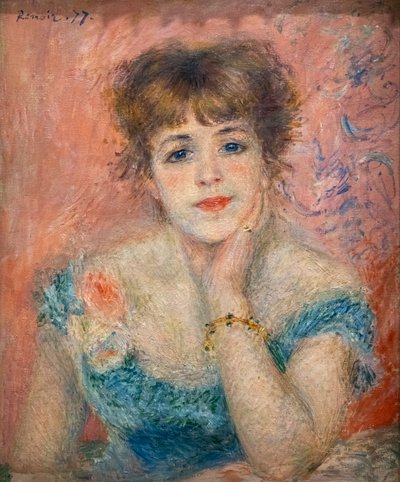 Retrato da atriz Jeanne Samary de Pierre Auguste Renoir