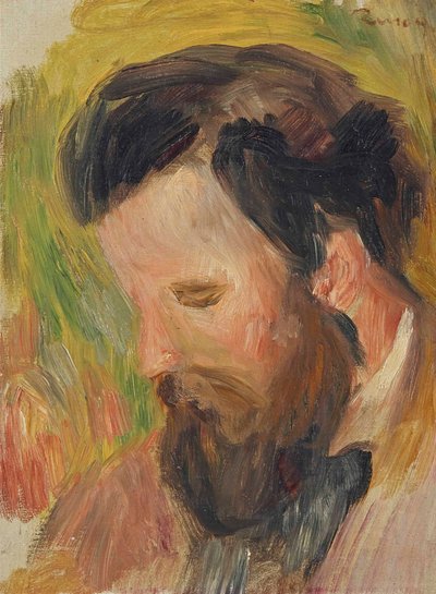 Retrato do compositor Claude Terrace 1867-1923, ca 1897. de Pierre Auguste Renoir