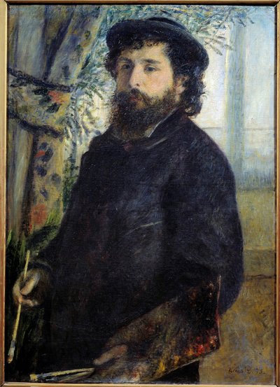 Retrato do pintor Claude Monet (1840-1926) Pintura de Pierre Auguste Renoir (1841-1919) 1875 Sol. 0,85x0,6 m Paris, musee d