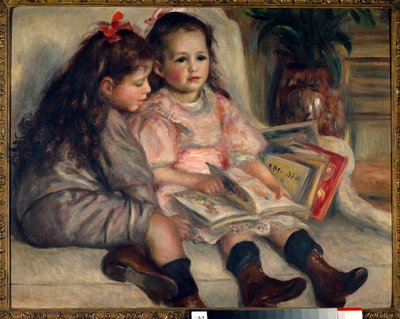 Retratos de crianças (os filhos de Caillebotte Marcial). 1895 de Pierre Auguste Renoir