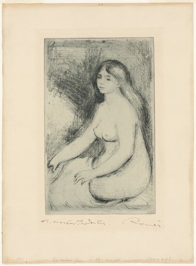 Banhista Sentado de Pierre Auguste Renoir