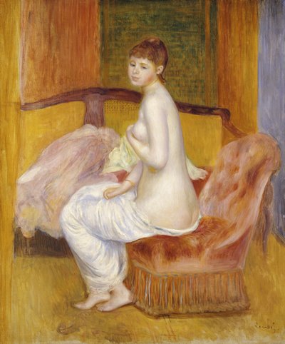 Nu sentado, Descansando, 1885 de Pierre-Auguste Renoir
