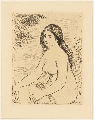 Mulher Nua Sentada de Pierre Auguste Renoir