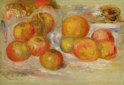 Ainda vida com maçãs, c.1898 de Pierre Auguste Renoir