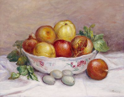 Ainda vida com uma romã de Pierre-Auguste Renoir