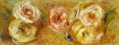 Rosas espalhadas, c.1915 de Pierre Auguste Renoir