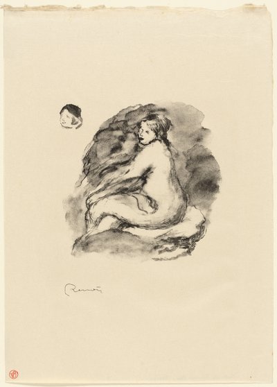 Estudo de nus femininos sentados, variante de Pierre-Auguste Renoir