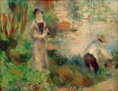 Na ilha de Chatou de Pierre Auguste Renoir