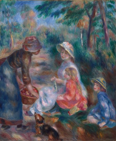 O vendedor da Apple, c. 1890 de Pierre Auguste Renoir