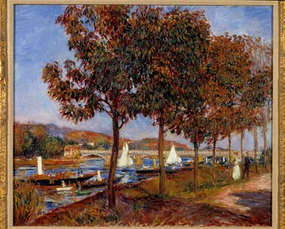 A Ponte Argenteuil. Pintura de Pierre Auguste Renoir (1841-1919) de Pierre Auguste Renoir