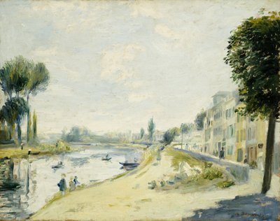 Os bancos do Sena em Bougival, c.1875 de Pierre Auguste Renoir