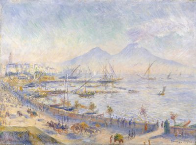 A Baía de Nápoles, 1881 de Pierre Auguste Renoir