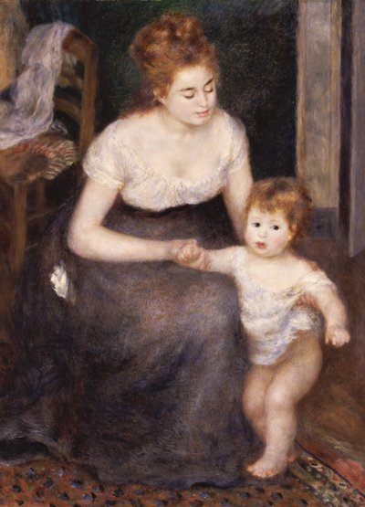O Primeiro Passo, 1876 de Pierre Auguste Renoir