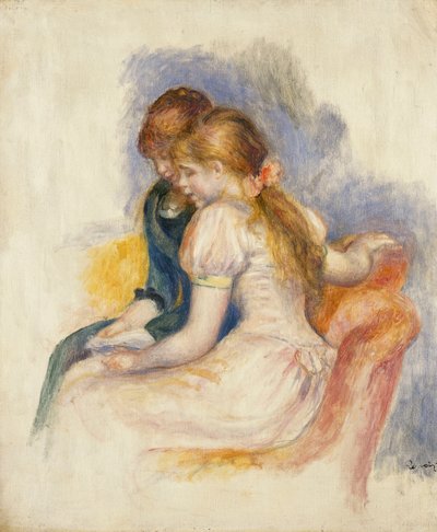 A palestra; A Leitura, 1890 de Pierre Auguste Renoir
