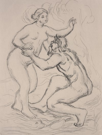 O rio Scamander, c.1900 (gravura) de Pierre Auguste Renoir
