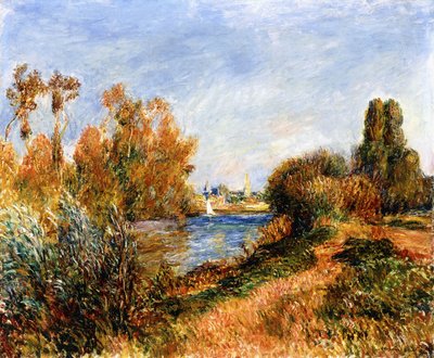 O Sena em Argenteuil, 1888 de Pierre Auguste Renoir