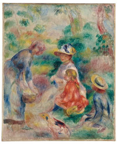 O vendedor de maçãs, 1890 de Pierre Auguste Renoir