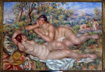 Os banhistas. Pintura de Pierre Auguste Renoir (1841-1919) de Pierre Auguste Renoir