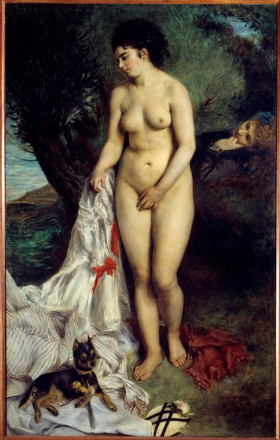 O banhista de grifos. Pintura de Pierre Auguste Renoir (1841-1919) de Pierre Auguste Renoir