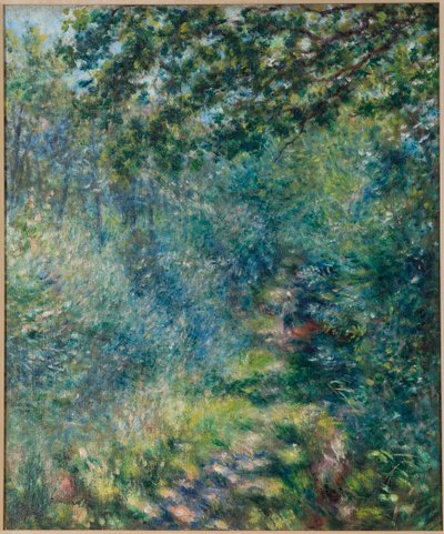 Trilha na floresta, c.1874-77 de Pierre Auguste Renoir