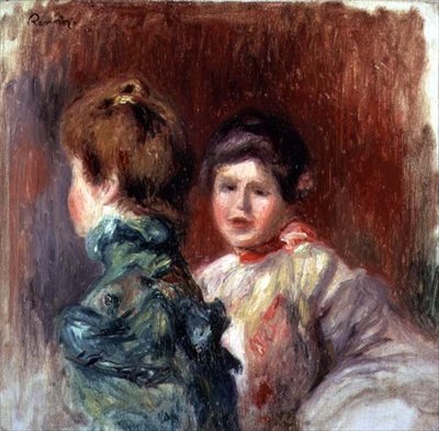 Zwei Frauenköpfe von Pierre Auguste Renoir